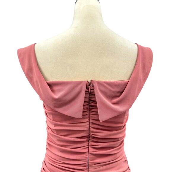 Lulus Revel in the Romance Dusty Rose Pink Mesh Off The Shoulder Maxi Dress - Picture 12 of 16